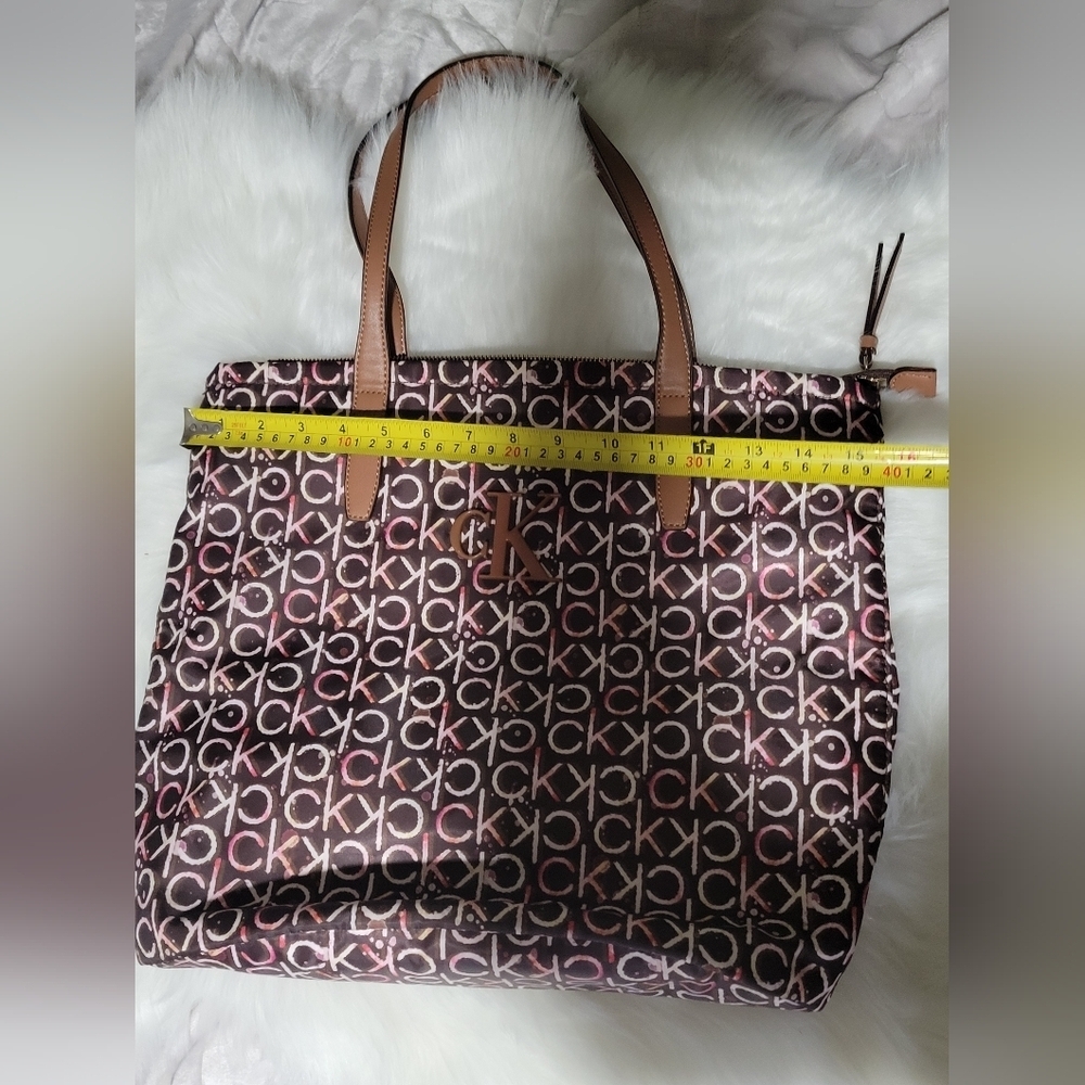 Calvin Klein Women's Monogram Tote Bag - Black and Brown - Picture 10 of 10